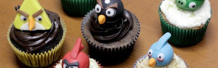 ponquesitos de angry bird cupcakes